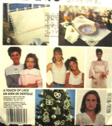 3426 MAKE BATTENBERG LACE, XMAS ORNAMNTS, BOWS, EDGES PATTERN
